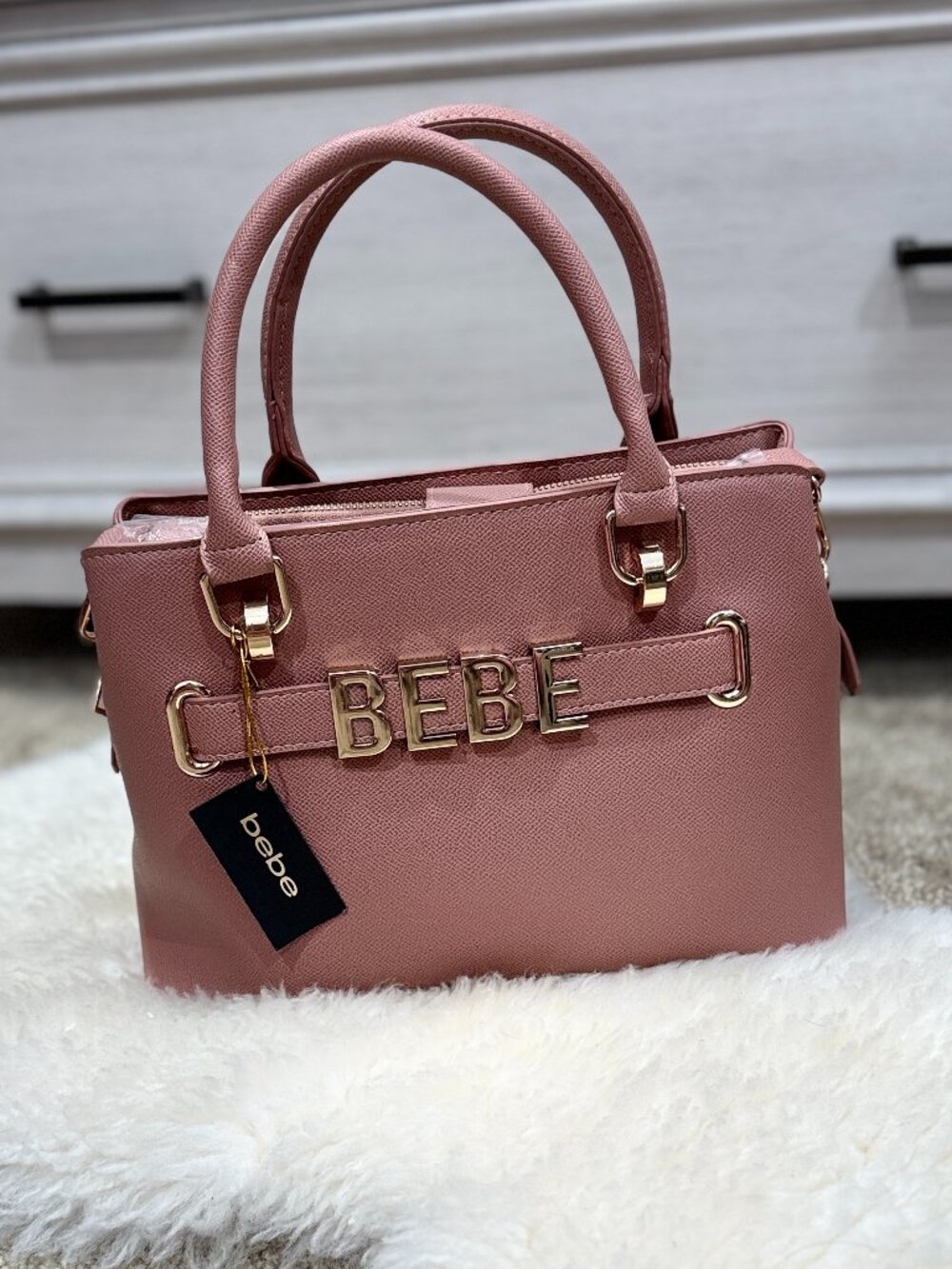 BEBE NWT Gold and Rose Gold Shoulder Purse Y2K, 90's, CoquetteGirl Preppy Party